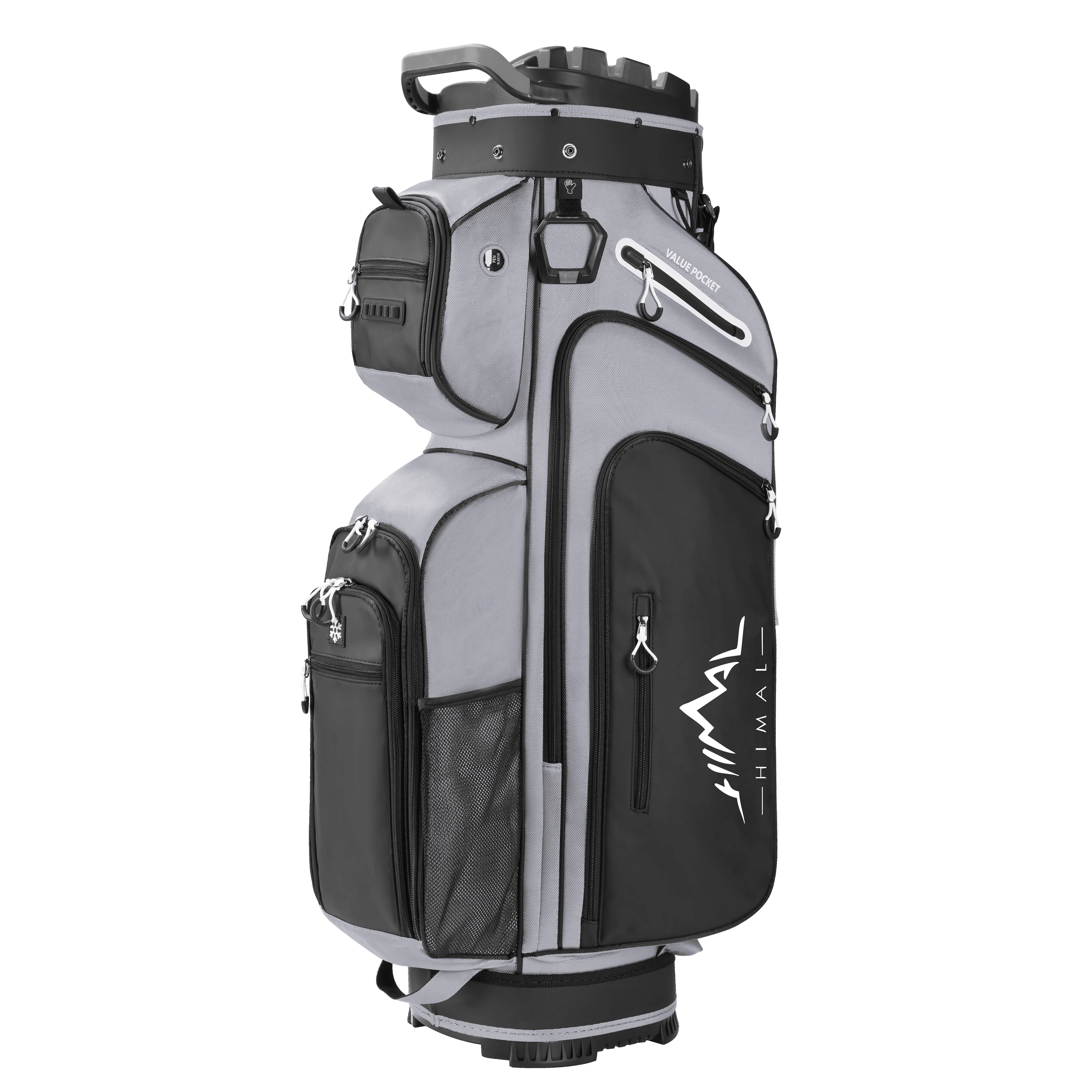 14-Way Full-Length Divider Golf Cart Bag-Grey