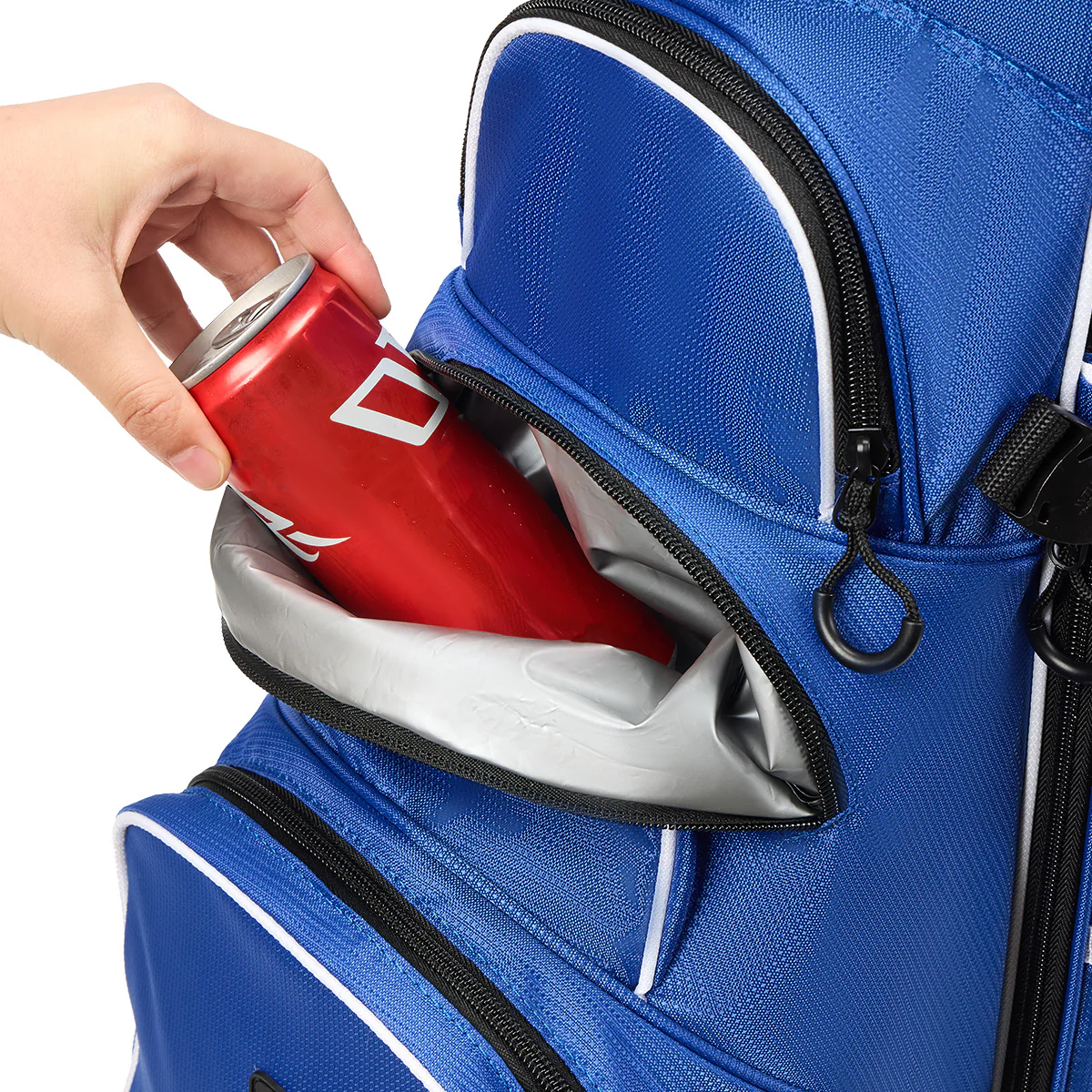 4-Way Full-Length Golf Stand Bag-Royal Blue White