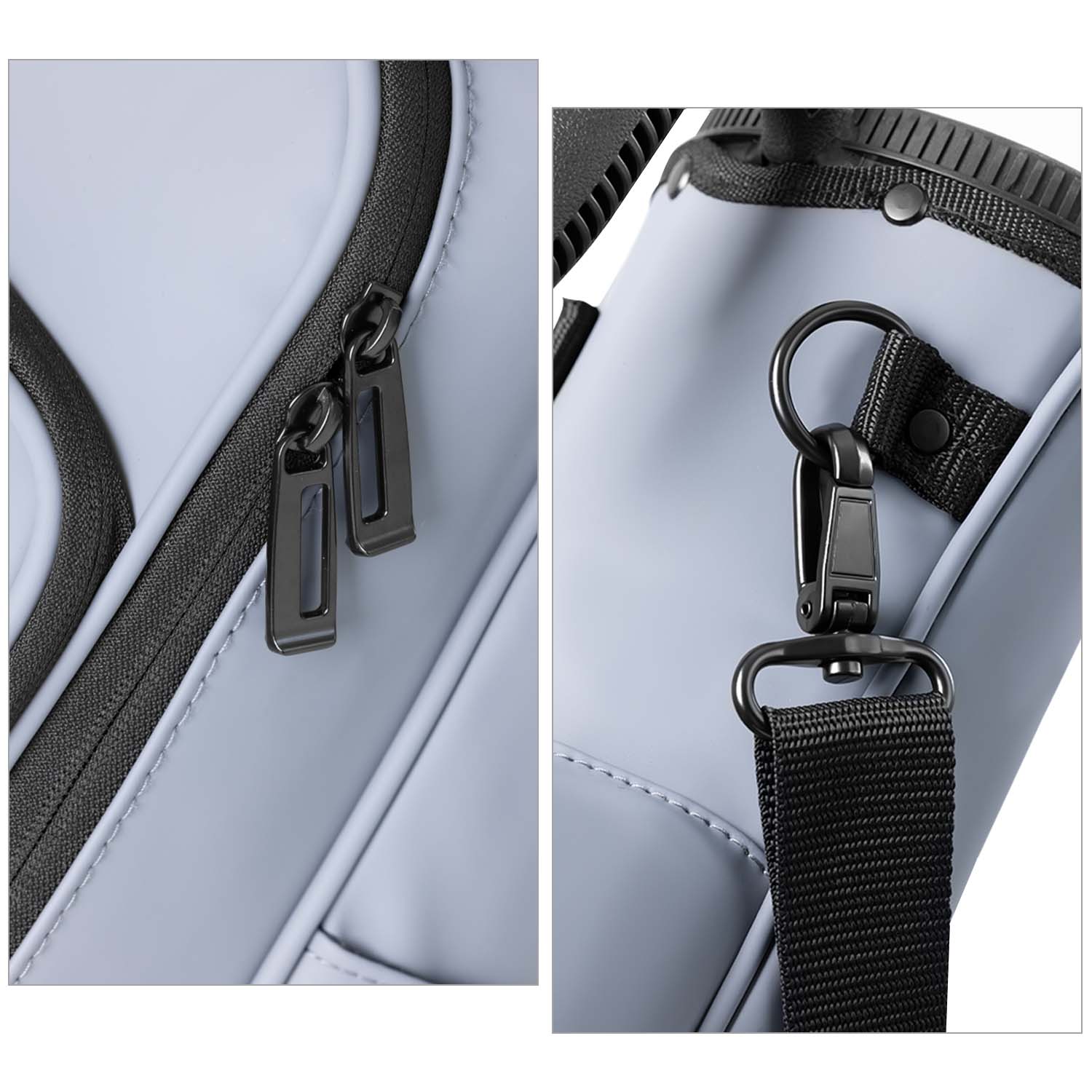 Lightweight Synthetic Leather Golf Stand Bag-Grey