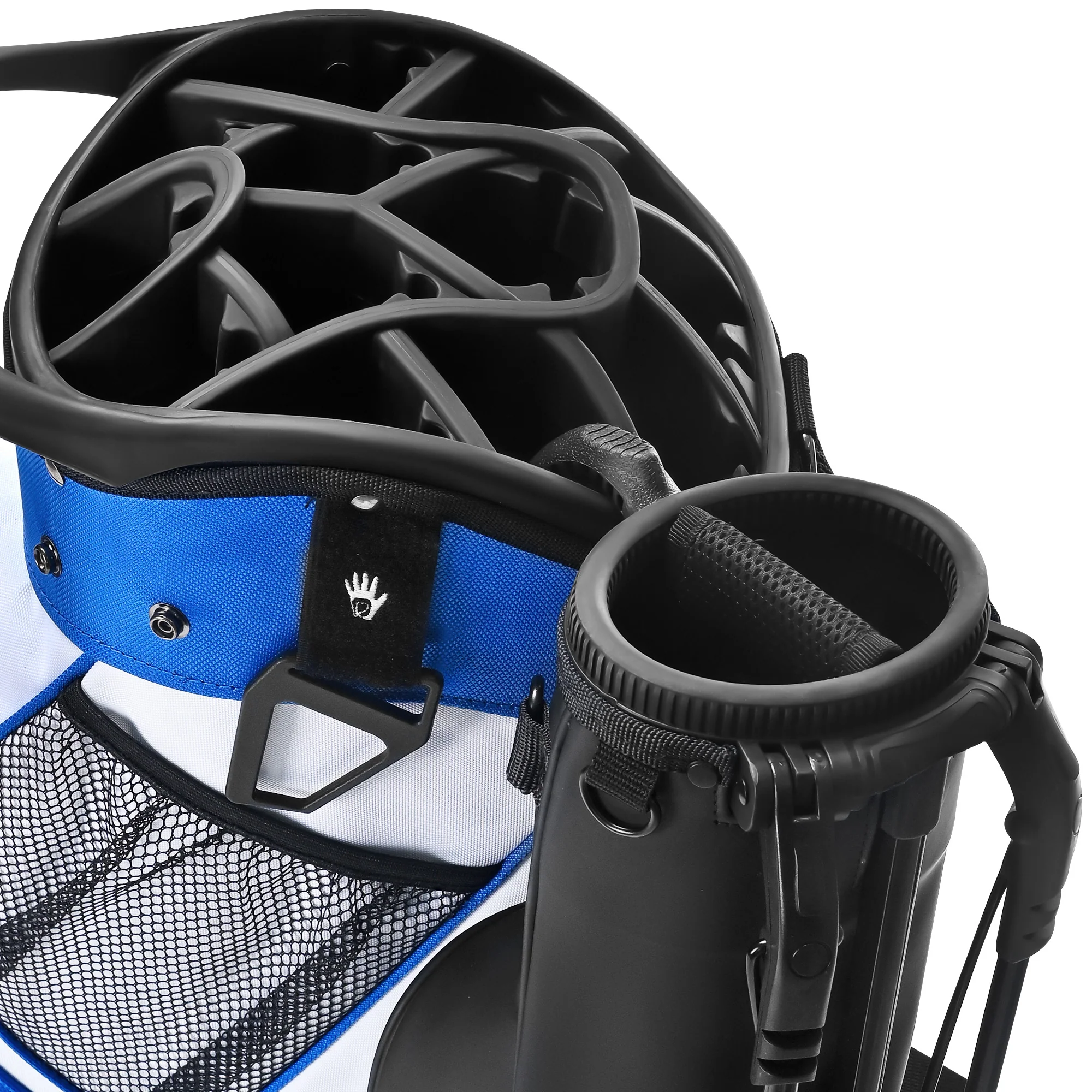 Silent 001 Quiet & Anti-Collision 14 Way Organizer Dividers‌ Golf Cart Bag-Blue White