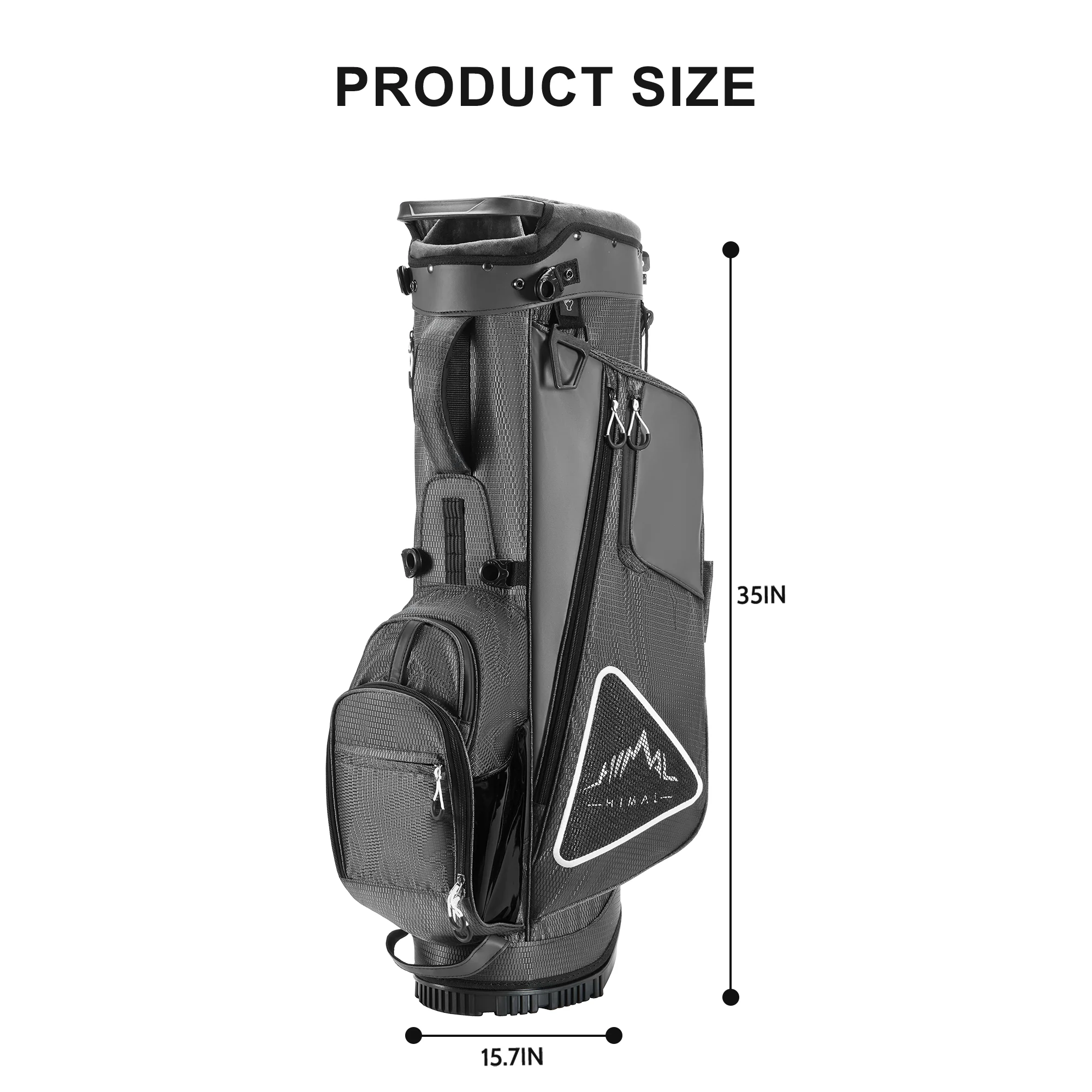 Golf Stand Bag 14 Way Top Dividers-Grey