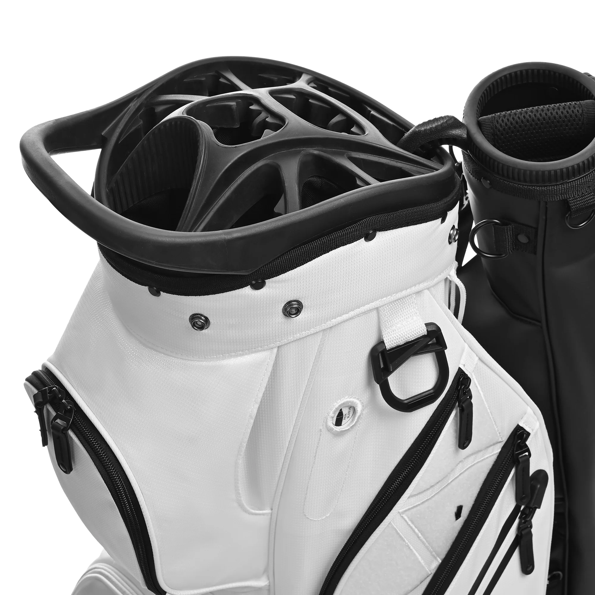 Silent 002 Quiet & Anti-Collision 15 Way Organizer Dividers Golf Cart Bag-White