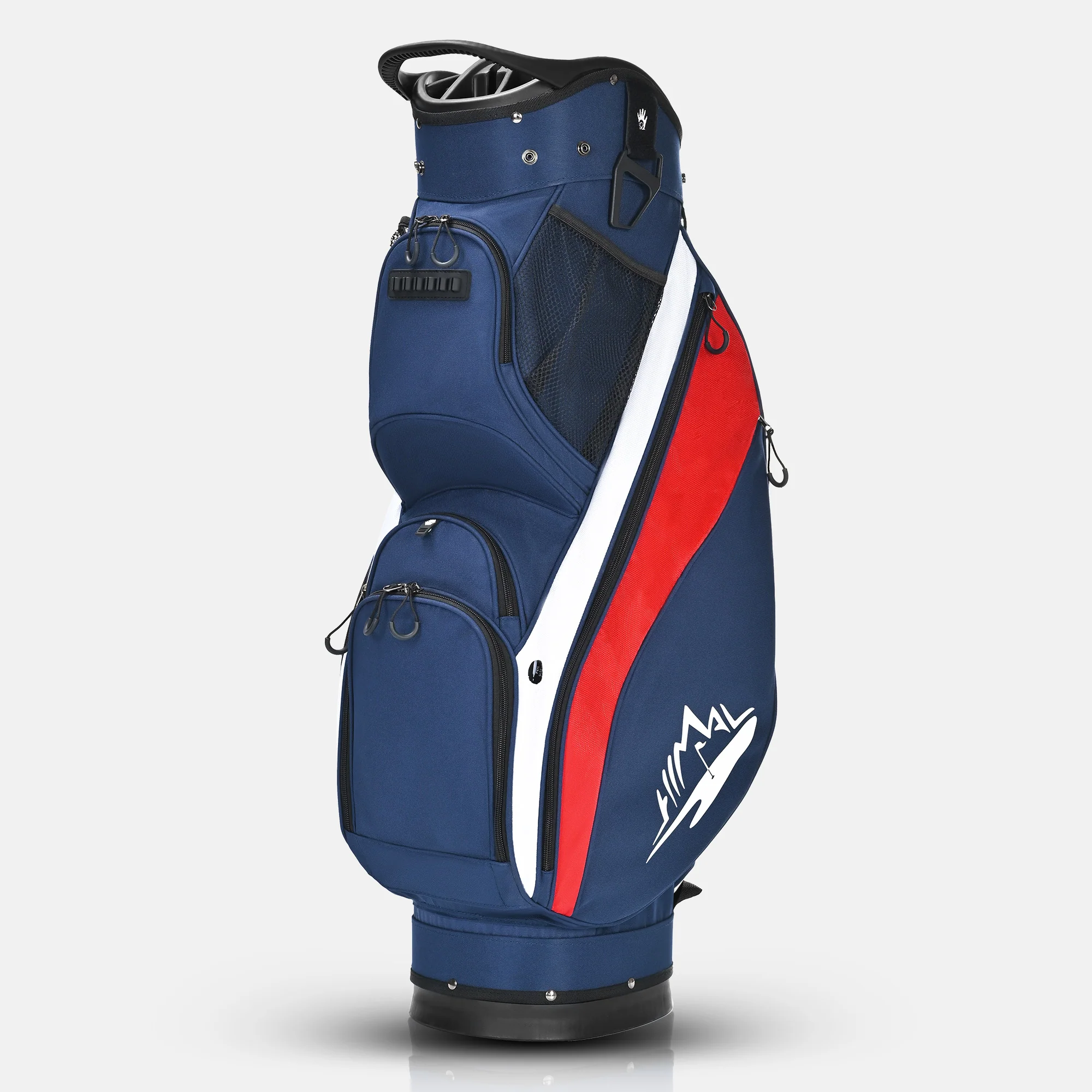 Silent 001 Quiet & Anti-Collision 14 Way Organizer Dividers‌ Golf Cart Bag-Blue Red