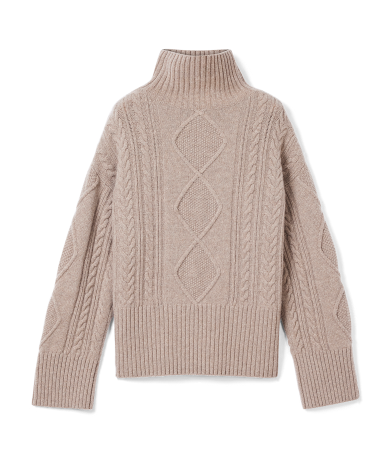 Shelley cable lambswool knit
