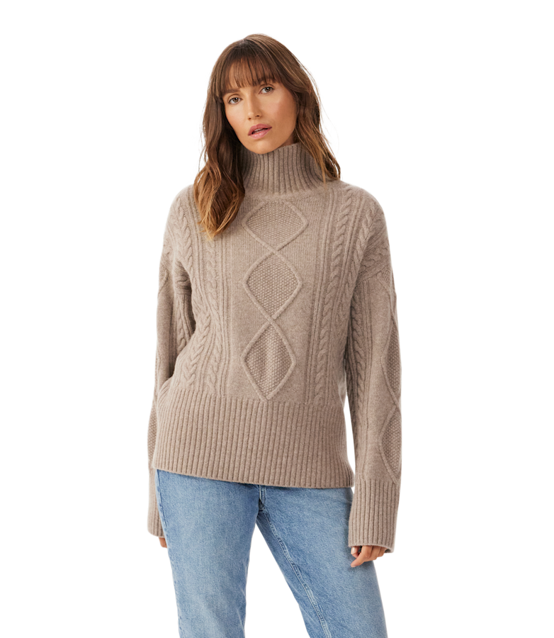 Shelley cable lambswool knit