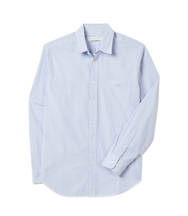 Regular poplin stripe shirt