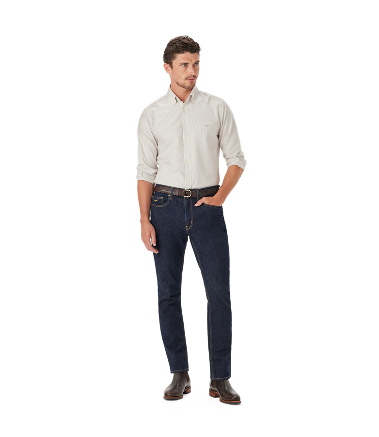 Regular oxford stripe shirt