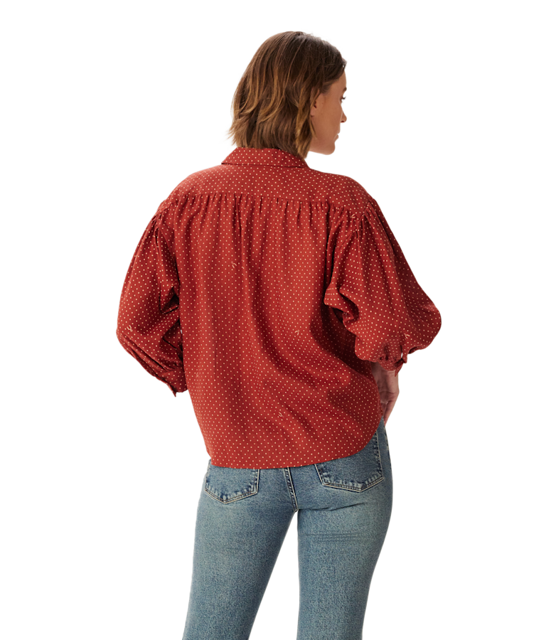 Paris printed linen shirt