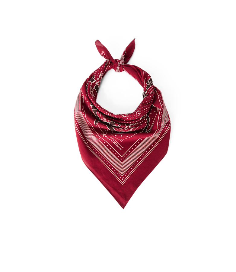 Drawn bridle cotton scarf
