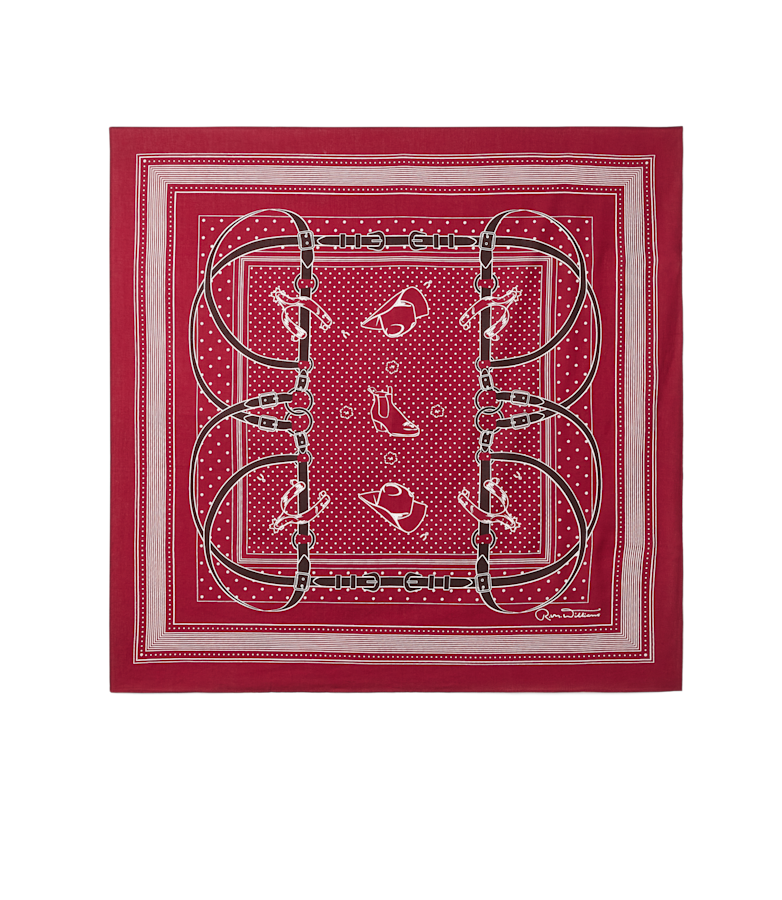 Drawn bridle cotton scarf