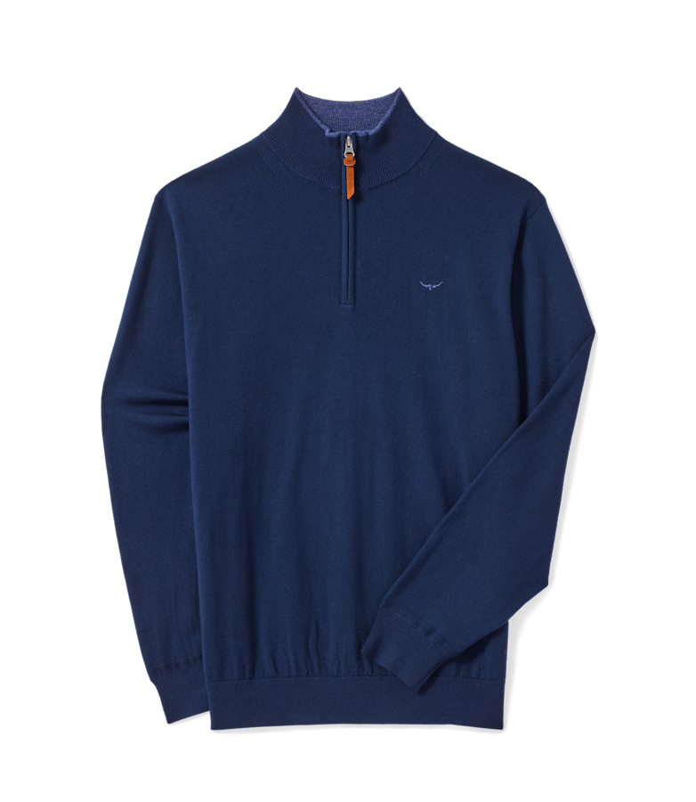 Ernest 1/4 zip merino knit
