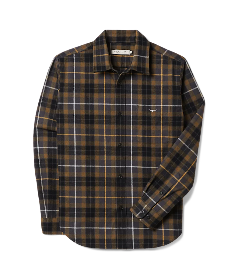 Field flannel check overshirt