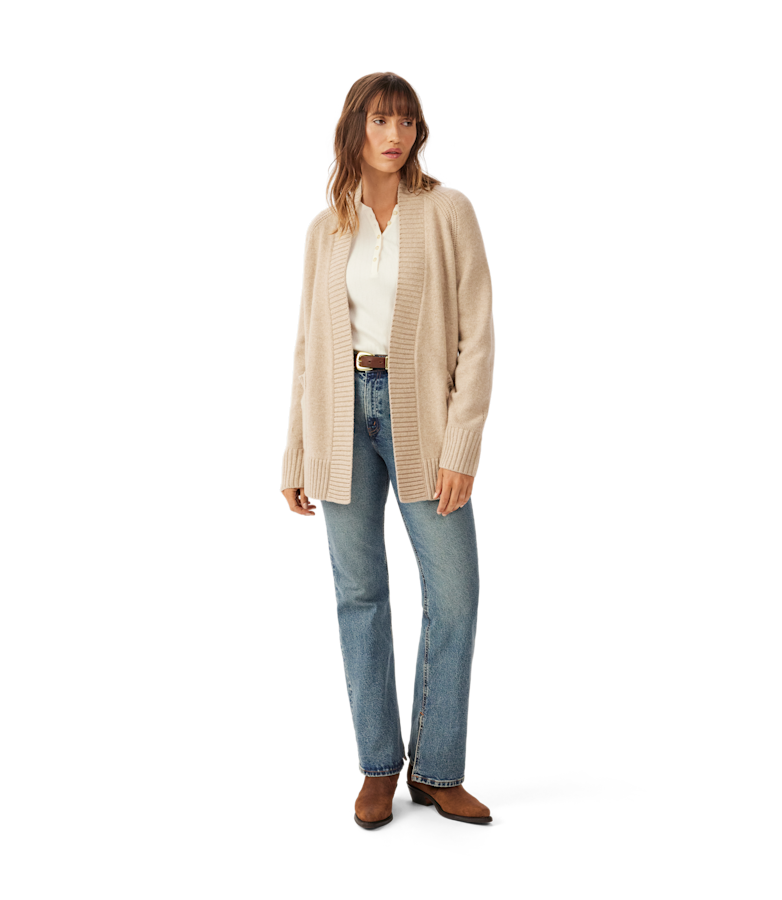 Bermagui wrap merino cardigan