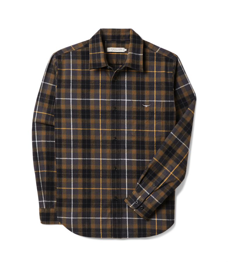 Field flannel check overshirt