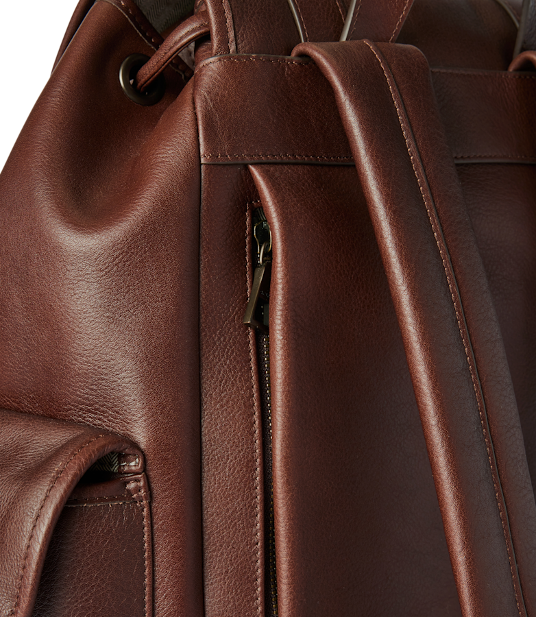 Leather Overland backpack