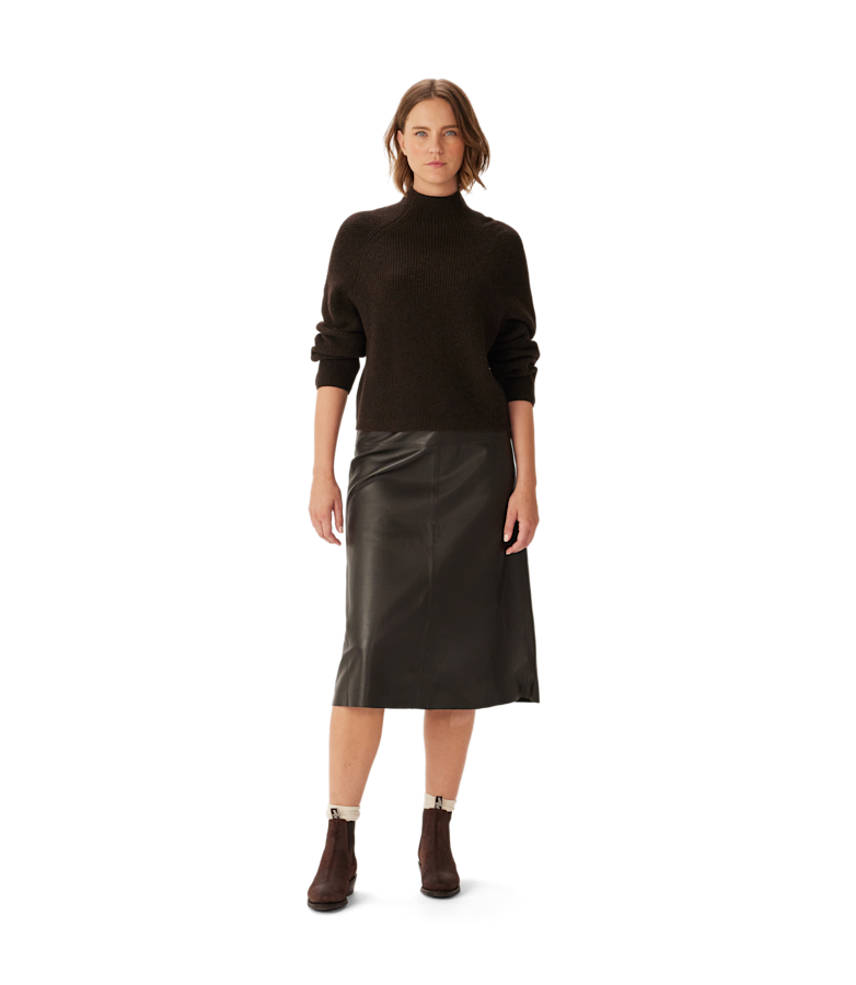 Trail turtleneck merino knit