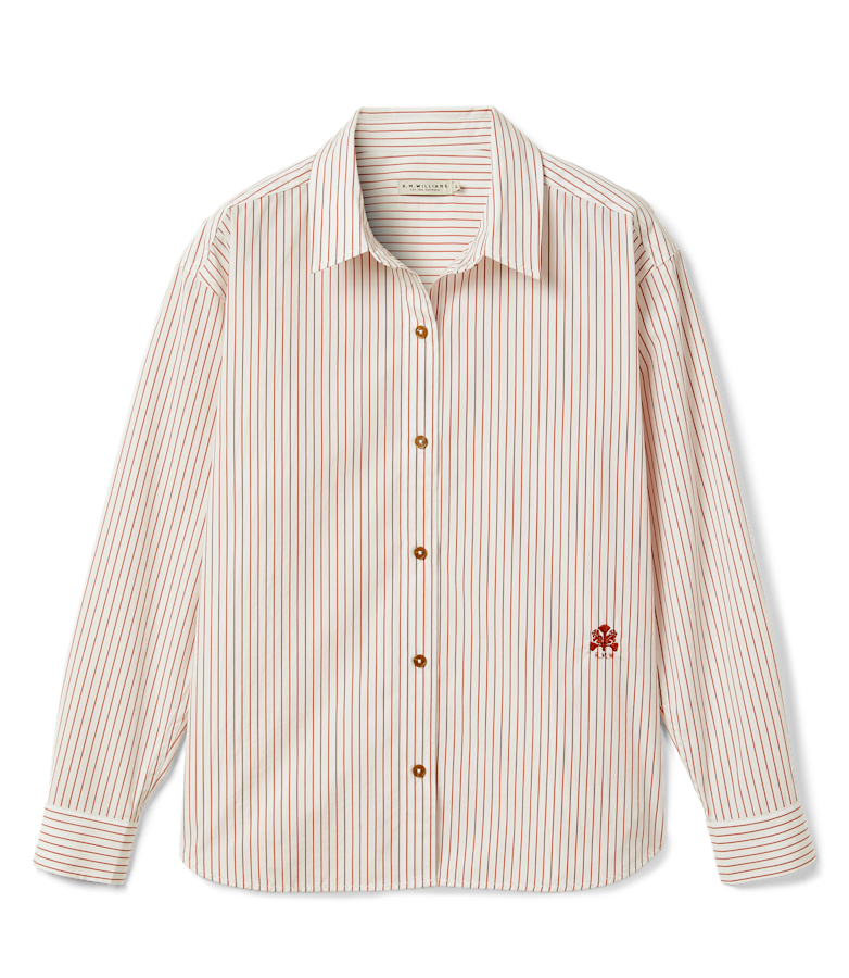 Hopeland stripe poplin shirt