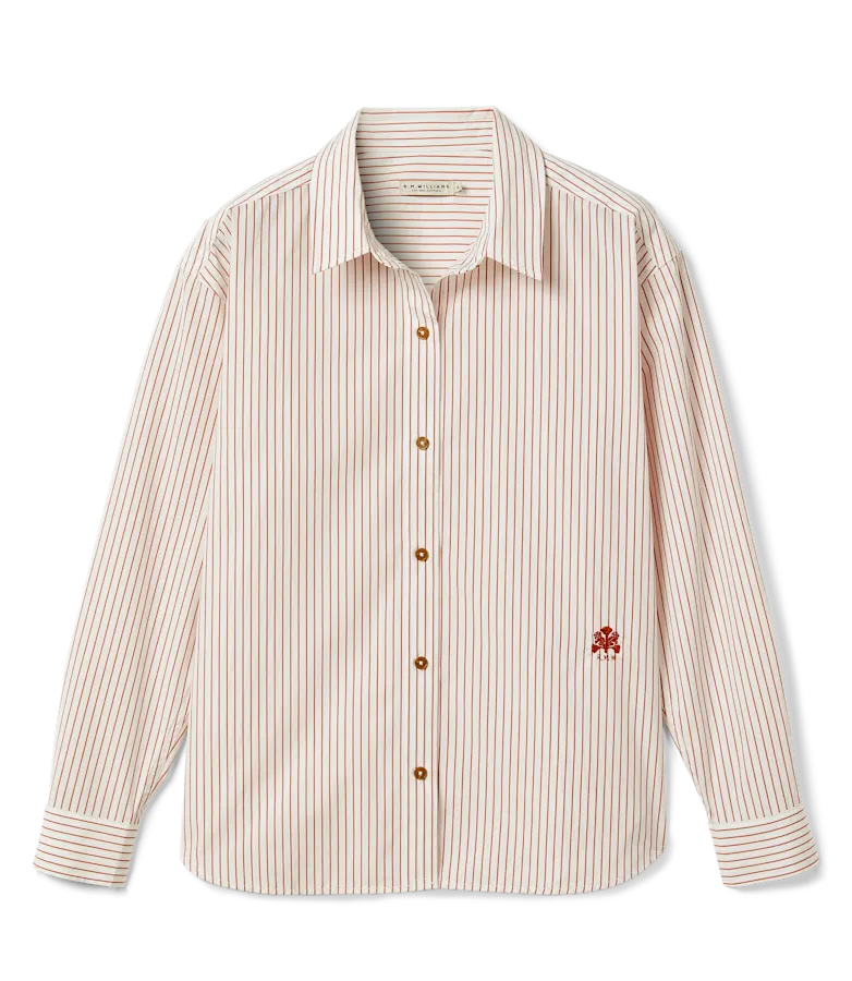 Hopeland stripe poplin shirt