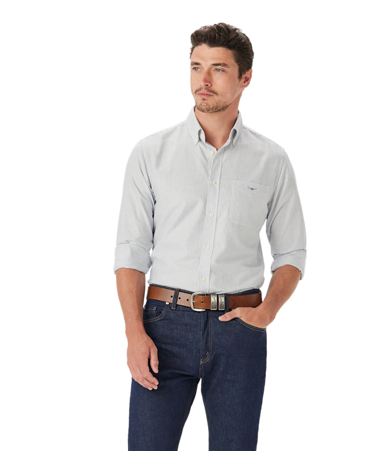 Regular oxford stripe shirt