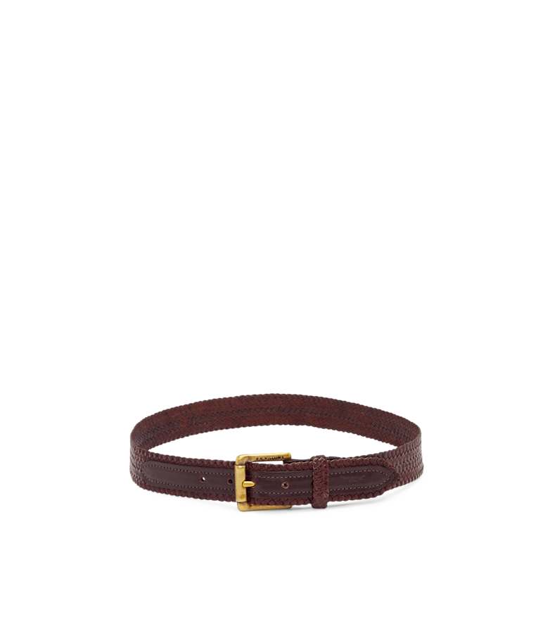 Slim Plaited Buckle belt
