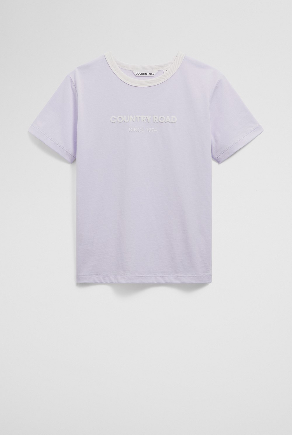 Australian Cotton Contrast Logo T-Shirt