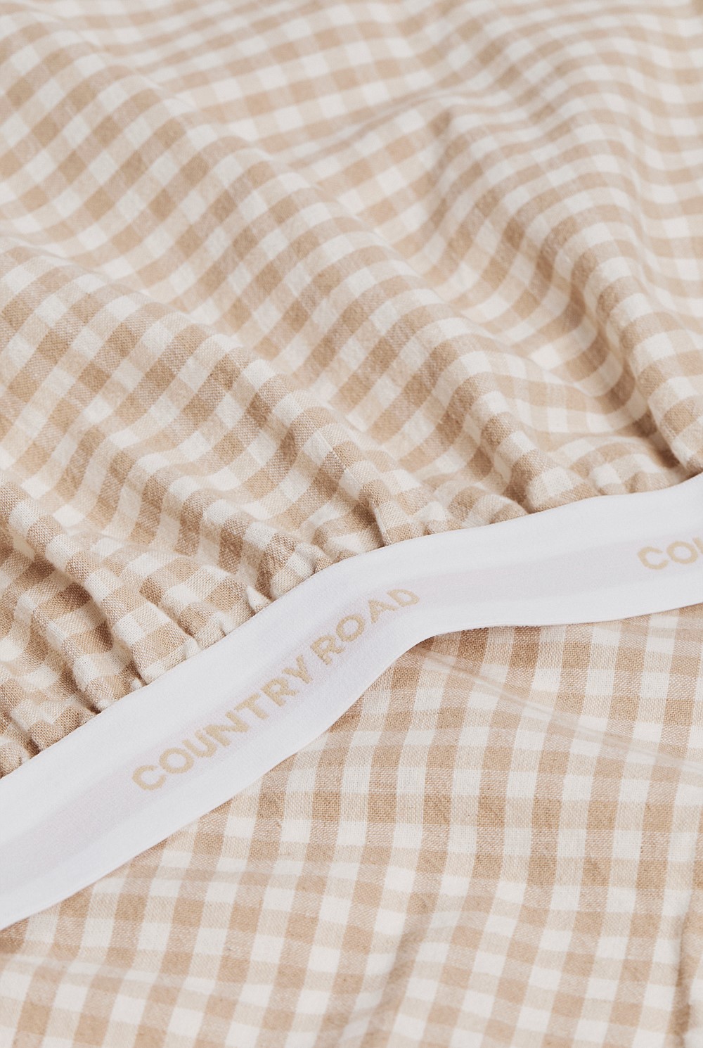 Noni Gingham King Single Fitted Sheet