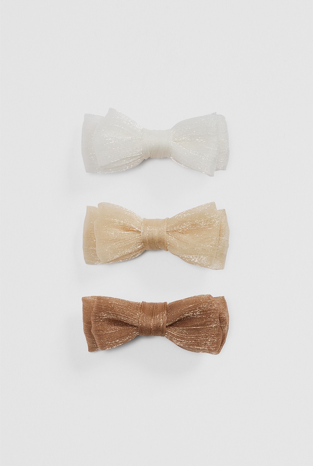 Shimmer Bow Pack of 3