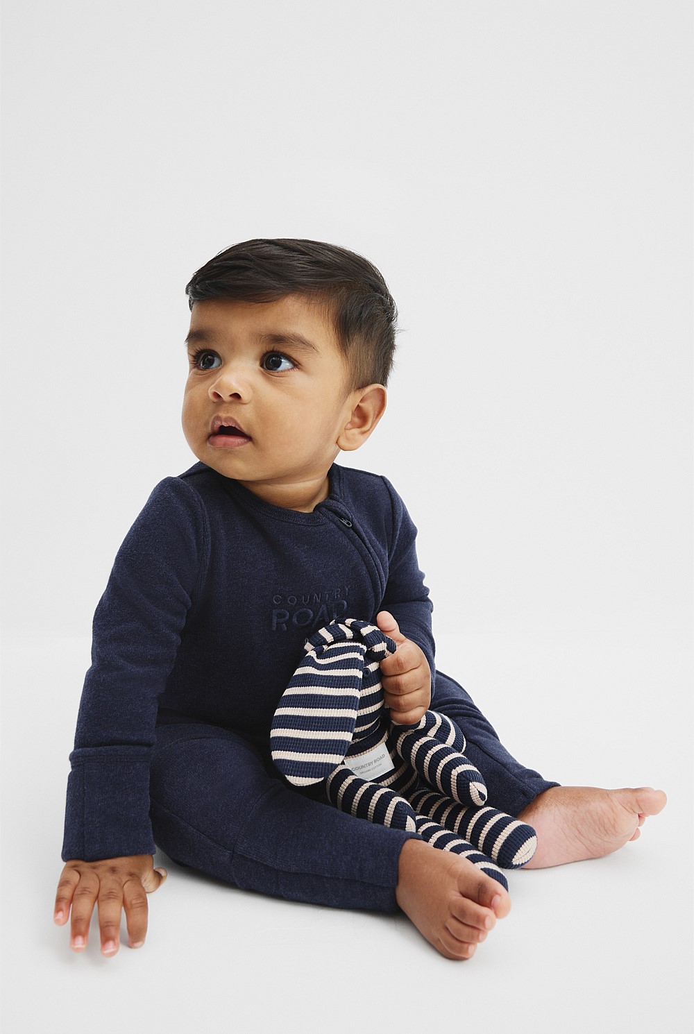 GOTS-certified Organic Logo Zip Jumpsuit