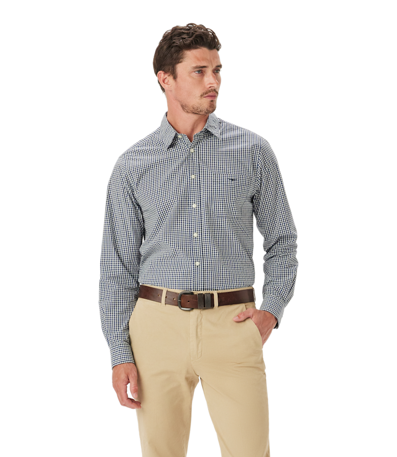 Classic poplin check shirt