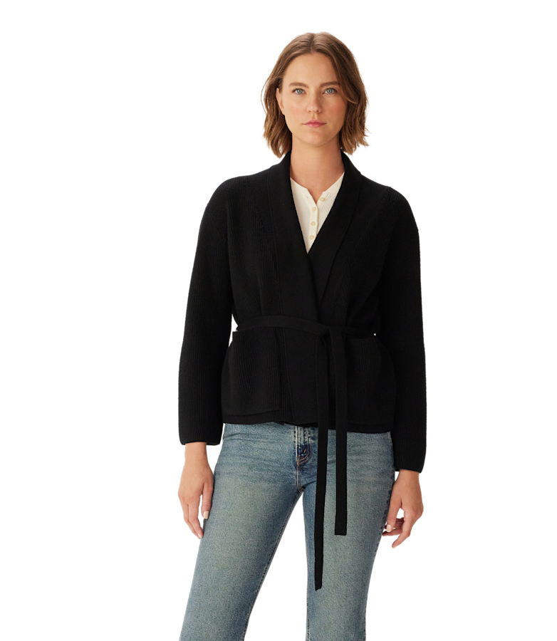 Glenroy rib merino cardigan