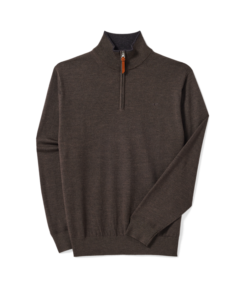 Ernest 1/4 zip merino knit
