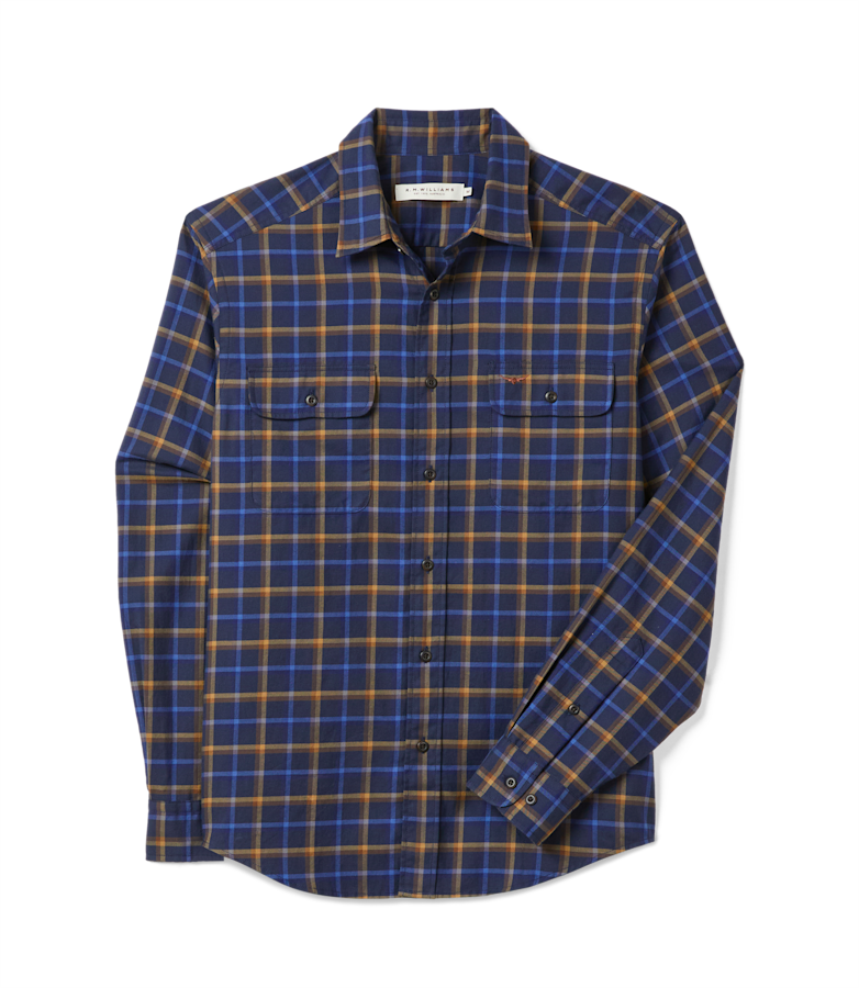 Regular twill check shirt
