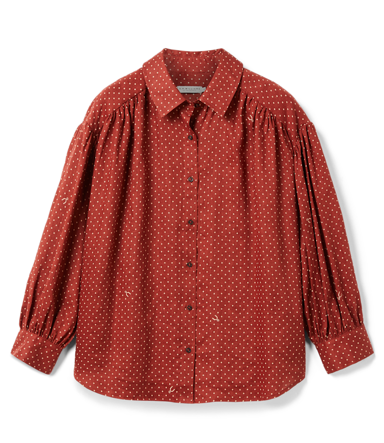 Paris printed linen shirt