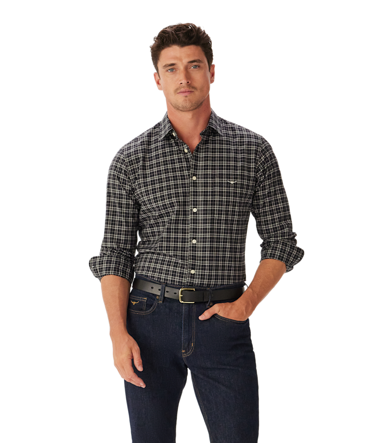 Regular Poplin check shirt