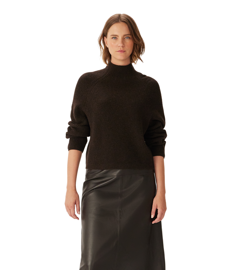 Trail turtleneck merino knit
