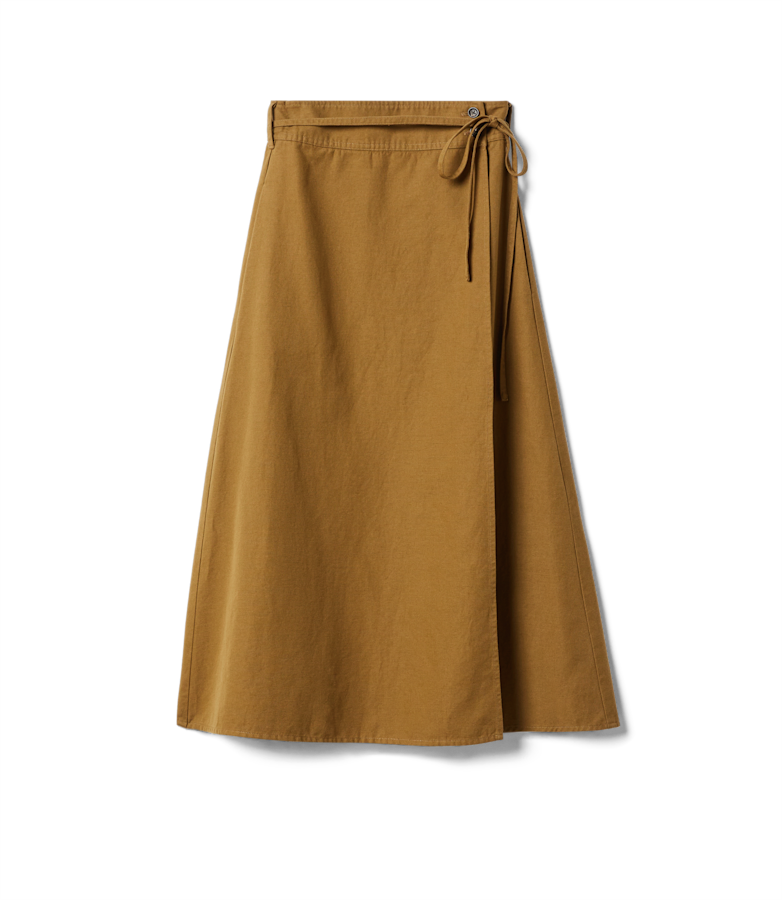 Keirle twill wrap skirt