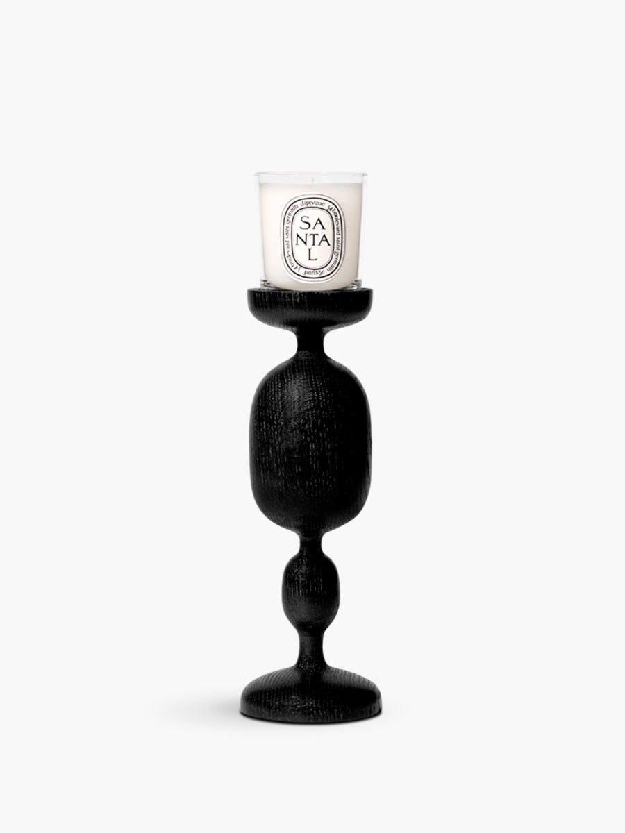Black Baluster Candle Holder - For small candles