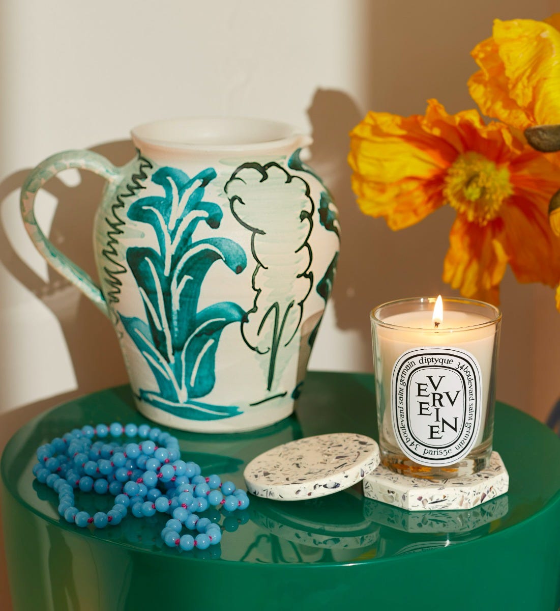 Shell Octagonal Stand - For small and classic candles