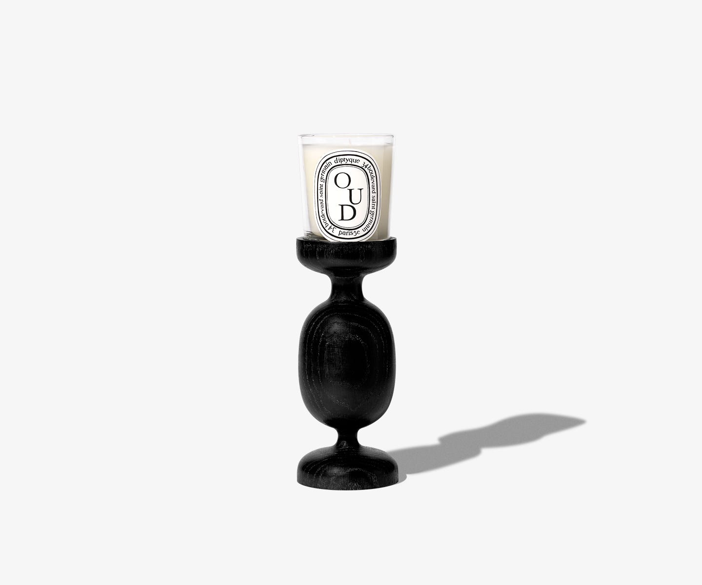 Black Column Candle Holder - For classic candles