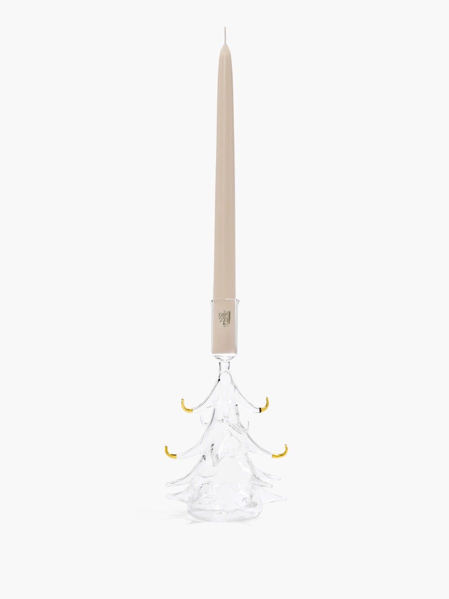 Small Holiday Cheer candle holder - For scented dinner candle