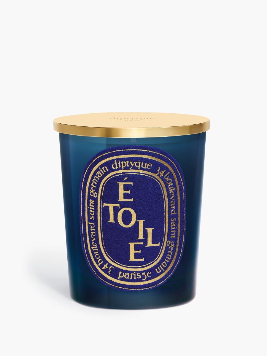 Étoile (Star) - Classic candle with golden lid