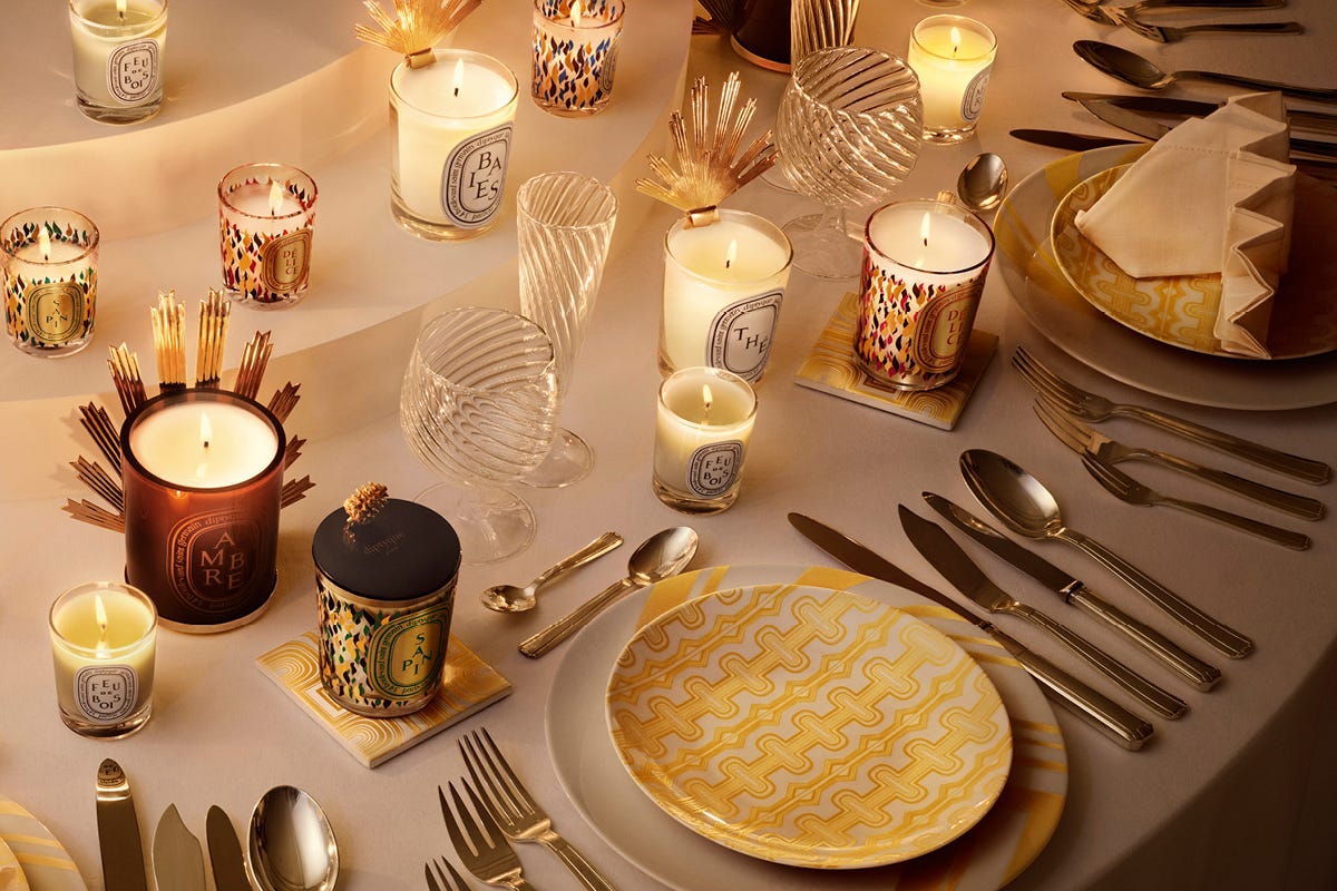 Oval candle holder - For taper candles