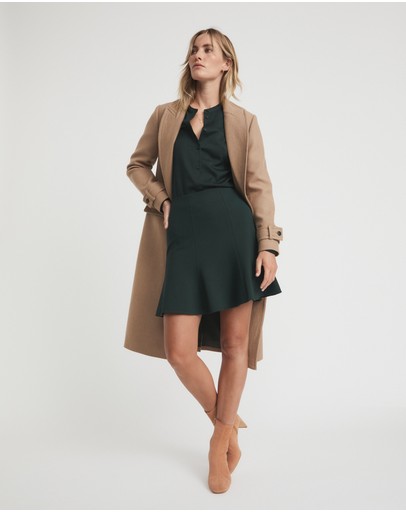 Witchery Pleat Sleeve Blouse