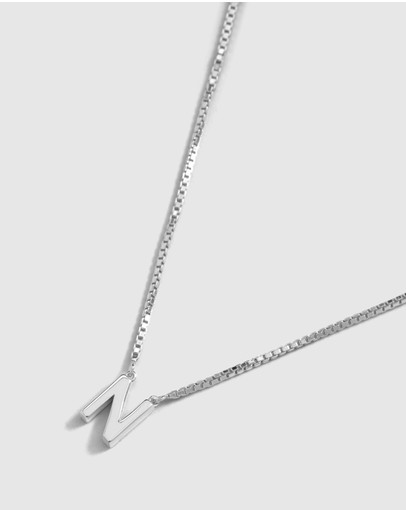 Witchery Sterling Silver Initial Necklace