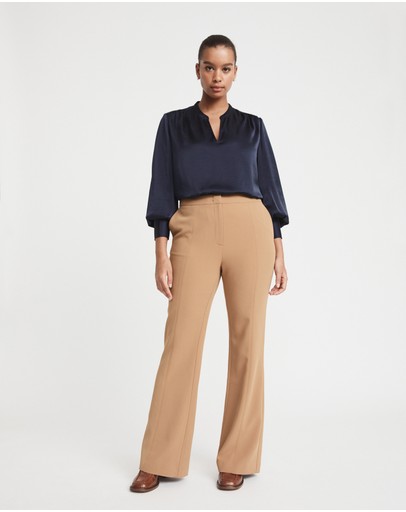 Witchery Boho Split Neck Blouse