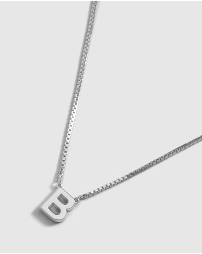 Witchery Sterling Silver Initial Necklace