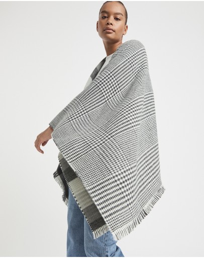 Witchery Check Reversible Wrap