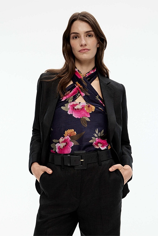 Square Buckle Belt - Black