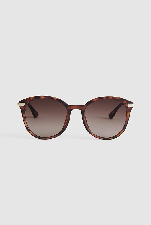 Coral Sunglasses - Dark Tortoise Shell