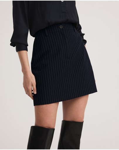 Witchery Pinstripe Mini Skirt